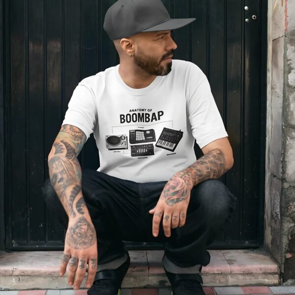 T-shirt DJ Anatomy Of Boombap unisexe en coton bio - Wax & Wear