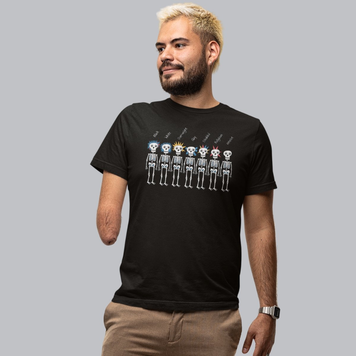 T-shirt unisexe we are all the same en coton bio - Wax & Wear