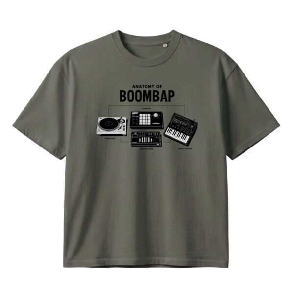 Anatomy Of Boombap - T-shirt oversize - Kaki Groove, L
