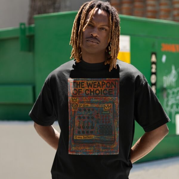 T-shirt DJ SP1200 unisexe et oversize en coton bio - Wax & Wear