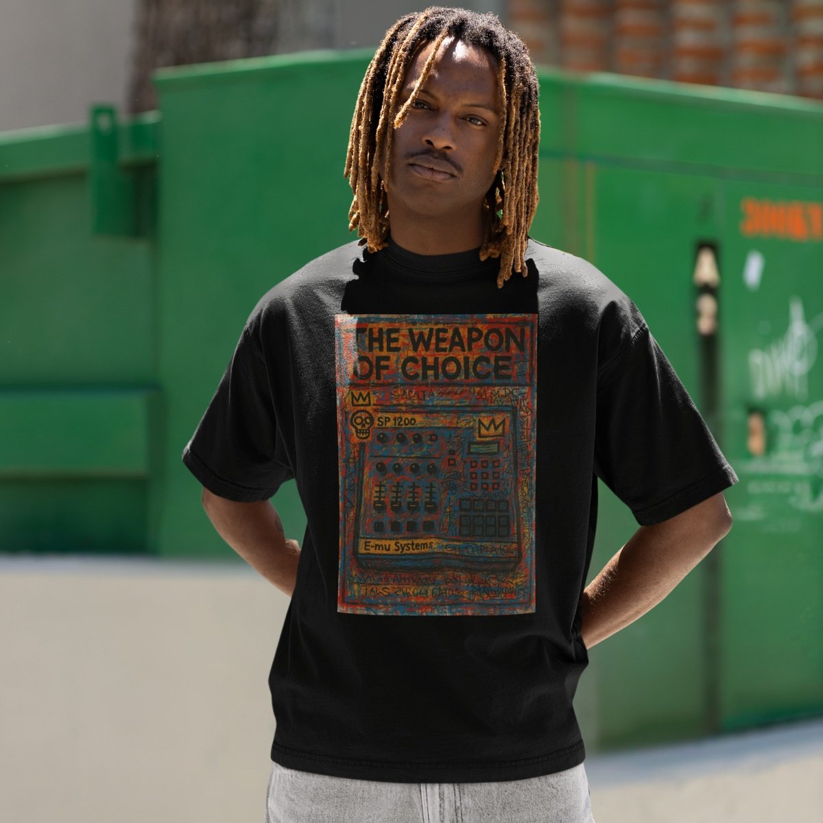 Hommage à la MPC mythique SP1200 – T-shirt oversize – Image 3