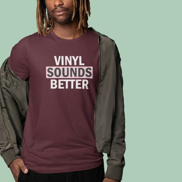 T-shirt unisexe Vinyl Souds Better en coton bio - Wax & Wear