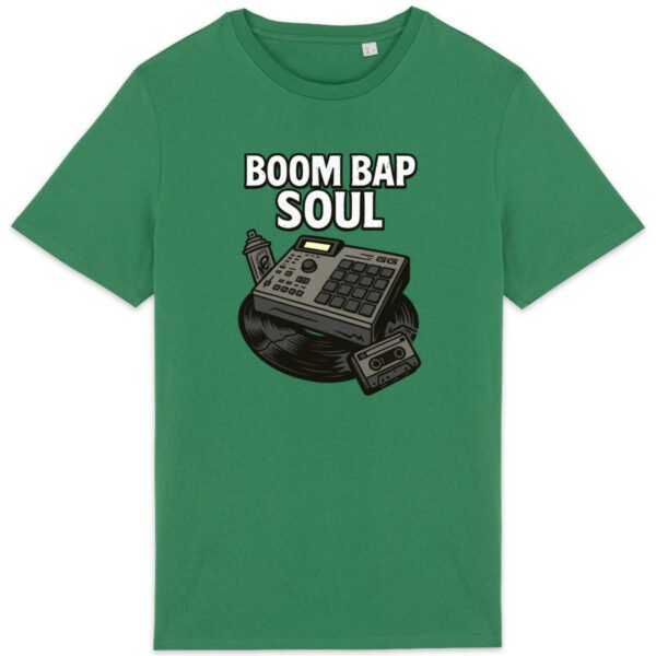 T-shirt unisexe léger Boom Bap Soul chlorophylle beat en coton bio - Wax & Wear