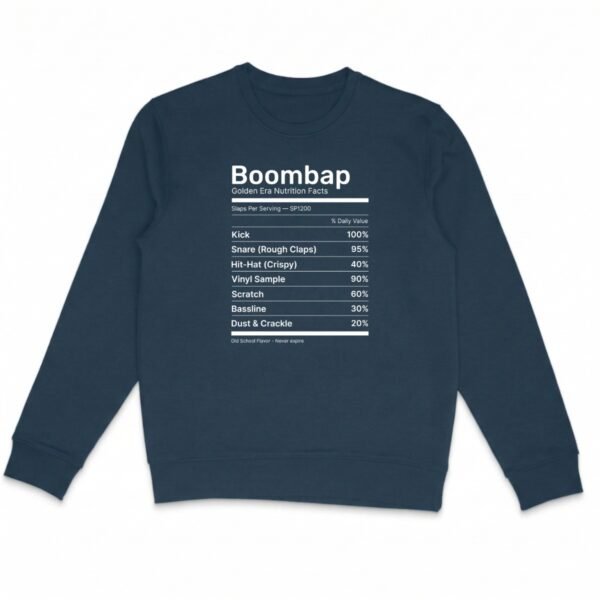 Groove Facts #Boombap – Sweat unisexe - Blue Scratch, L