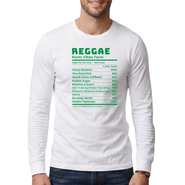 Groove Facts #Reggae – T-shirt homme manches longues
