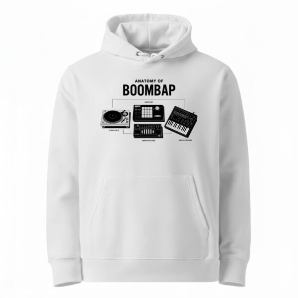 hoodie hip-hop unisexe blanc