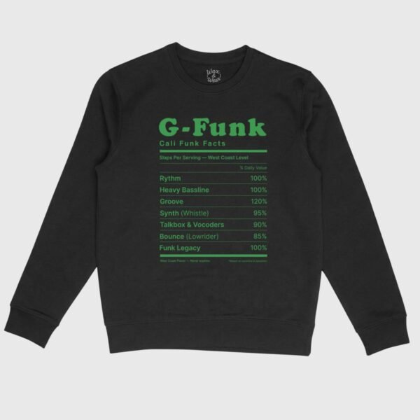 Sweat G-Funk Groove Facts Noir Vinyle Mockup