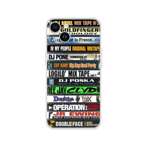 coque iPhone flexi mixtapes hip-hop FR 90s