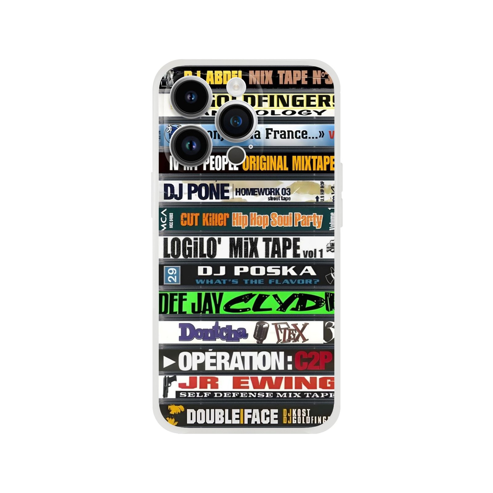 coque iPhone flexi mixtapes hip-hop FR 90s