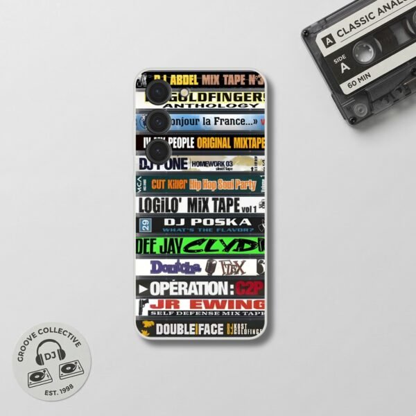 Coque téléphone DJ Spines K7 Wax & Wear