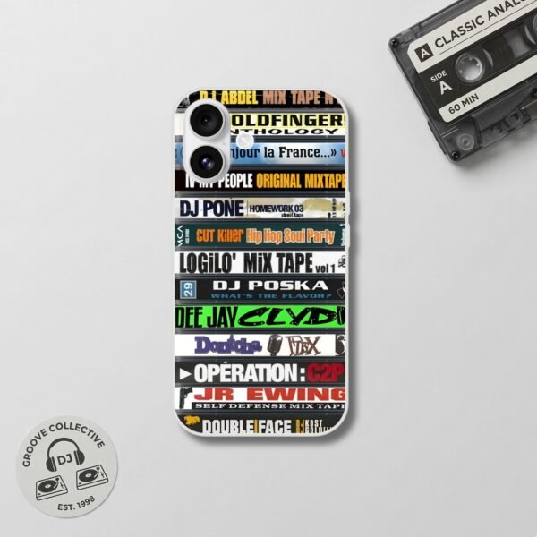 Coque téléphone DJ Spines K7 Wax & Wear