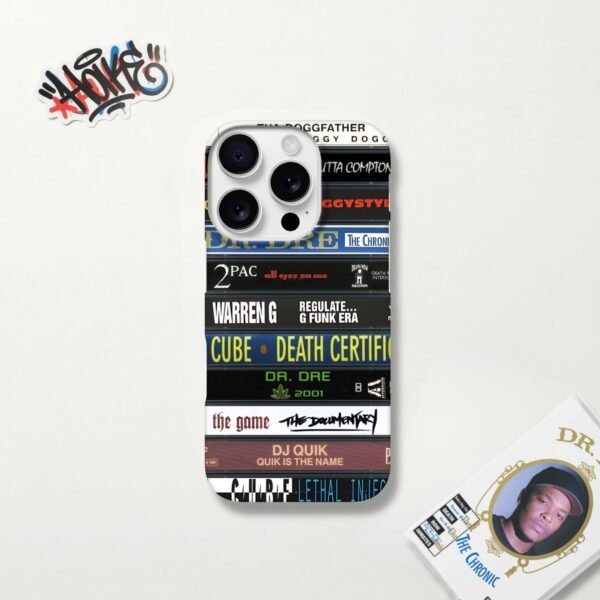 Coque téléphone Hip-Hop Spines K7 Wax & Wear