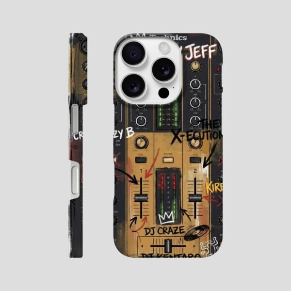 coque iPhone table de mixage design