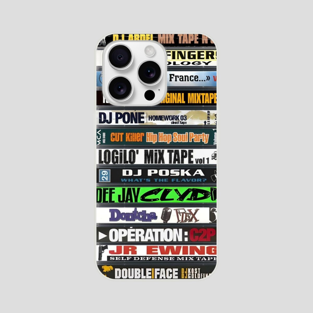 coque iPhone flexi mixtapes hip-hop FR 90s