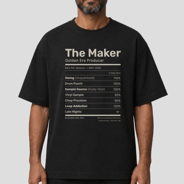t-shirt beatmaker oversize studio