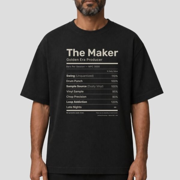 t-shirt beatmaker oversize studio