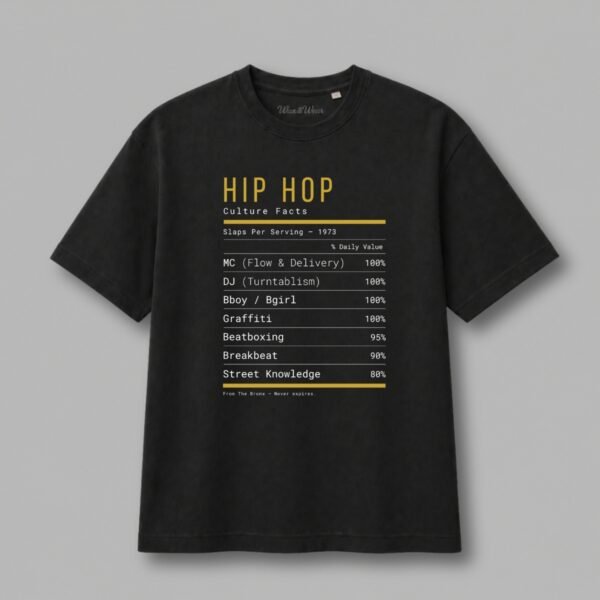 T-shirt hip-hop culture Groove Facts mockup