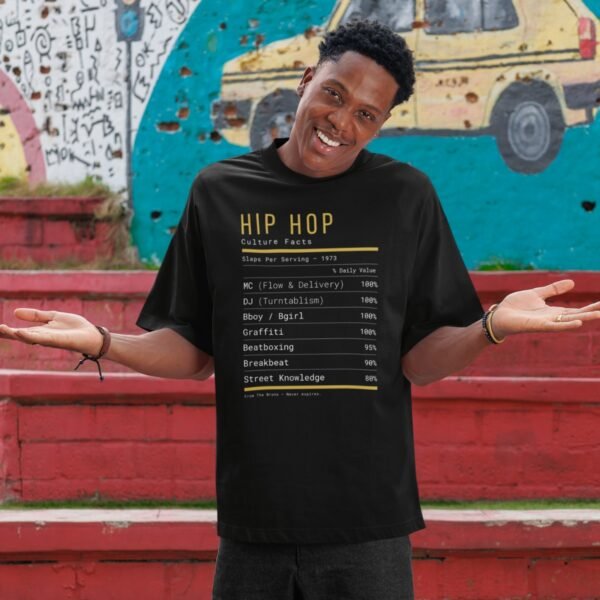 T-shirt hip-hop culture Groove Facts mockup lifestyle