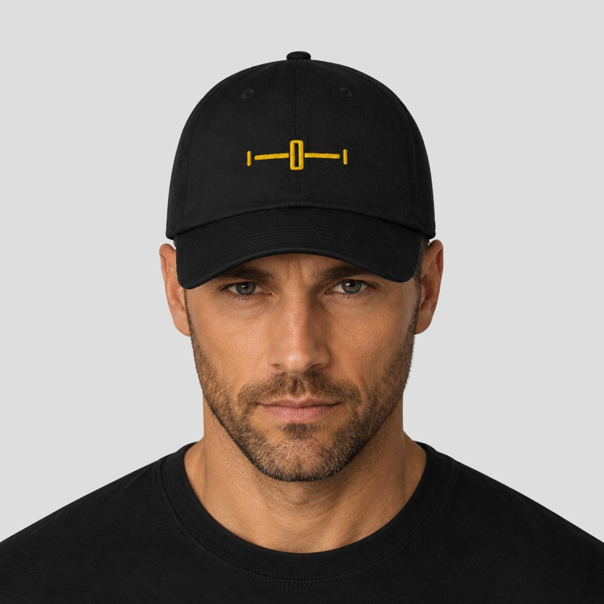 Casquette DJ noire CUTS avec broderie inspirée du crossfader DJ