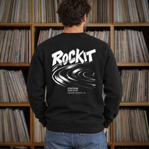 Sweat hip hop ROCKIT Noir Vinyl – vue dos